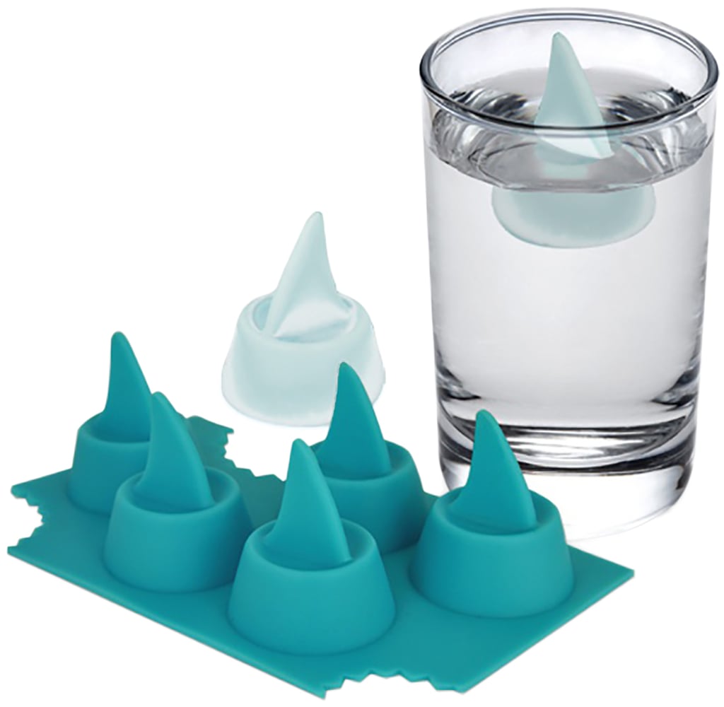 Sharks in My Glass Silicone Shark Fin Ice Cube Tray