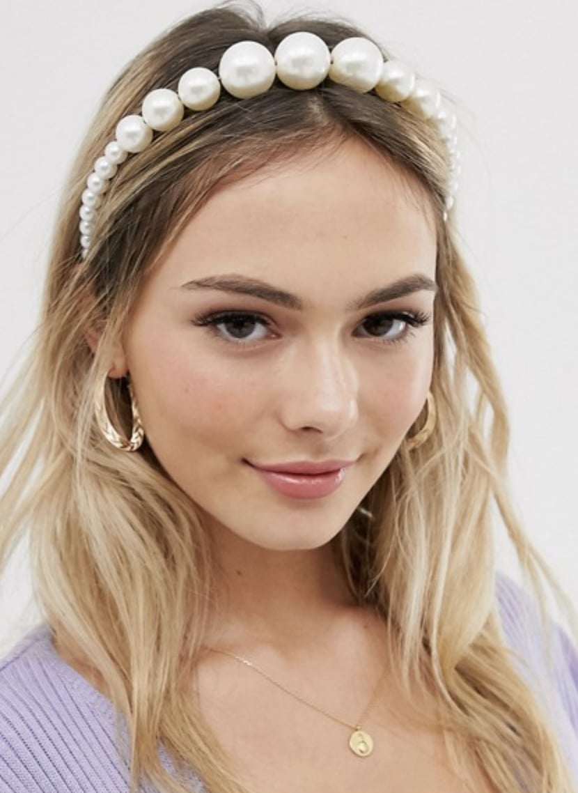 royalty Mold Barcelona My Accessories London Exclusive Graduated Pearl Headband | Exactly How to  Pull Off a Wedding Headband, According to Accessories Queen Justine Marjan  | POPSUGAR Beauty UK Photo 23