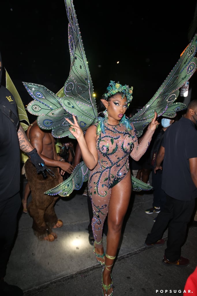 Megan Thee Stallion's Sheer Fairy Halloween Costume