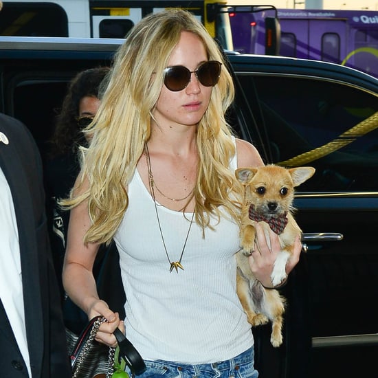 Jennifer Lawrence With Her Dog | Pictures