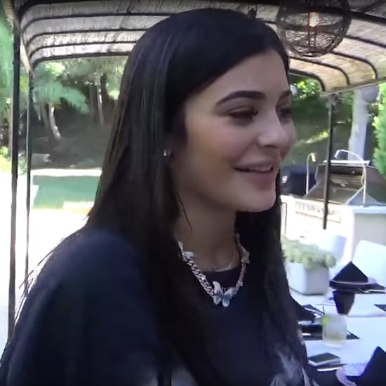 Kylie Jenner Wearing Butterfly Necklace in Pregnancy Video