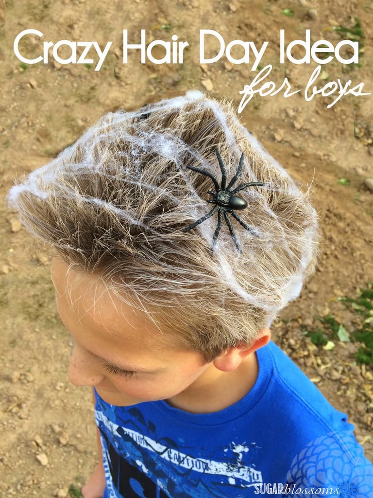 A Creepy Spider Web | Crazy Hair Day Ideas | POPSUGAR Family Photo 34