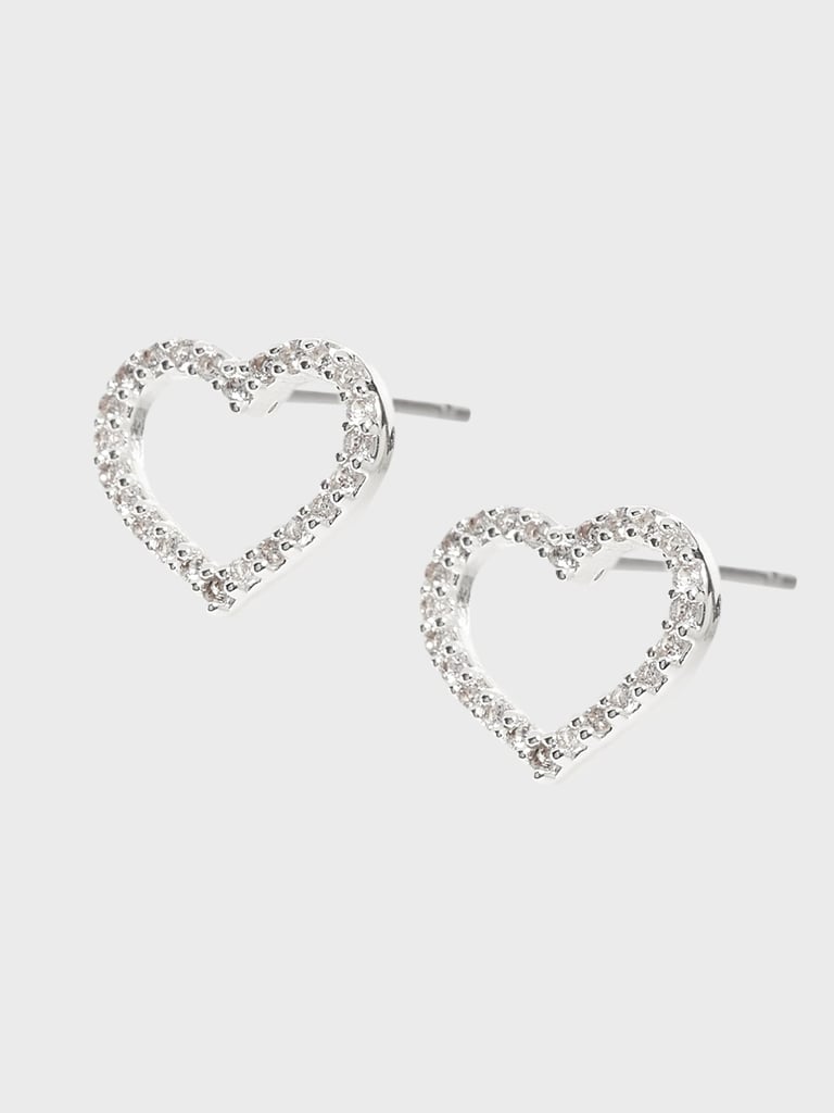 Banana Republic Pavé Heart Stud Earrings