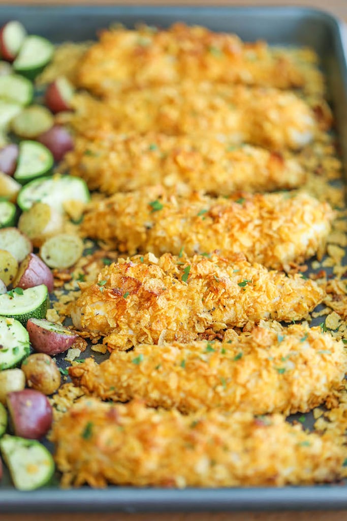 Baked Ranch Chicken Tenders and Vegetables