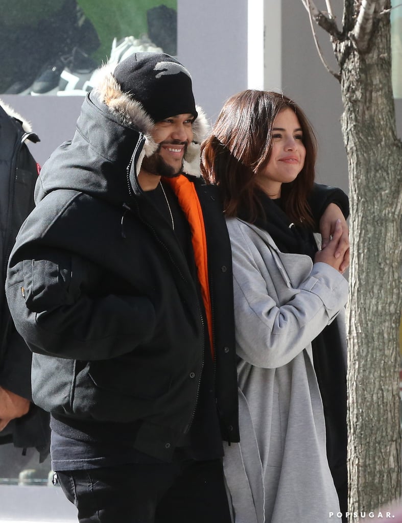 Selena Gomez and The Weeknd Shopping in Toronto March 2017