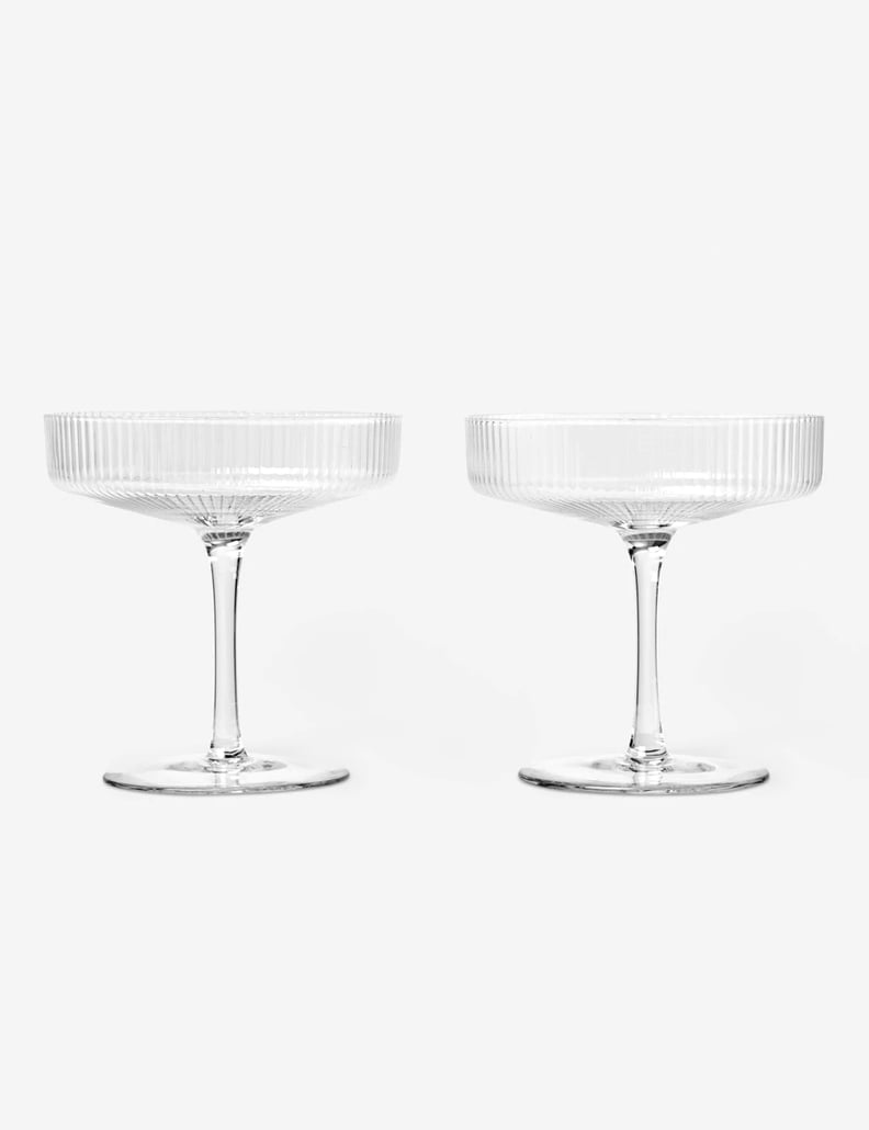 Perfect Champagne Glasses: Rian Ripple Champagne Coupe Set