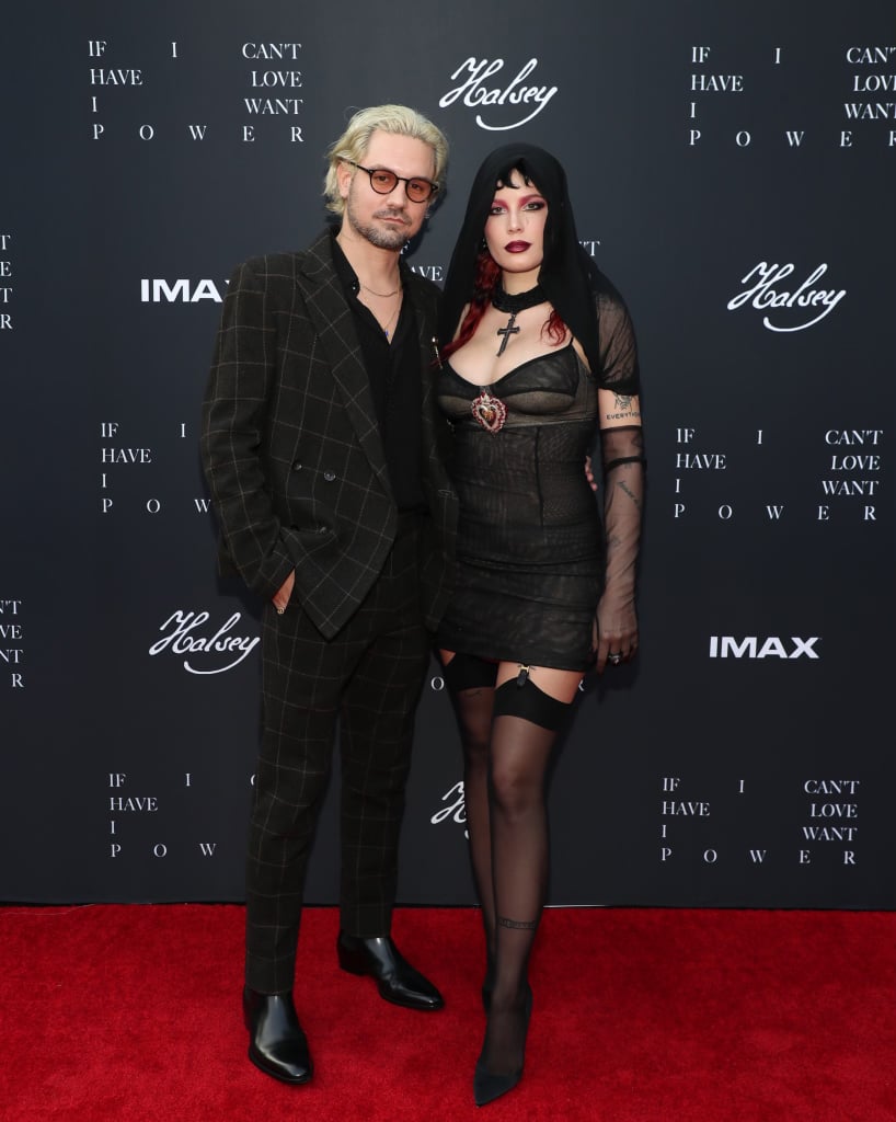 Halsey's Black Dolce & Gabbana Dress at Their Film Premiere