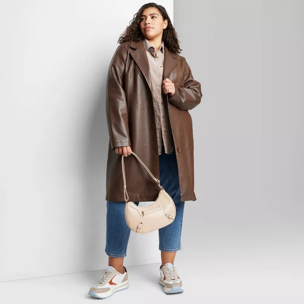 Best Faux-Leather Trench