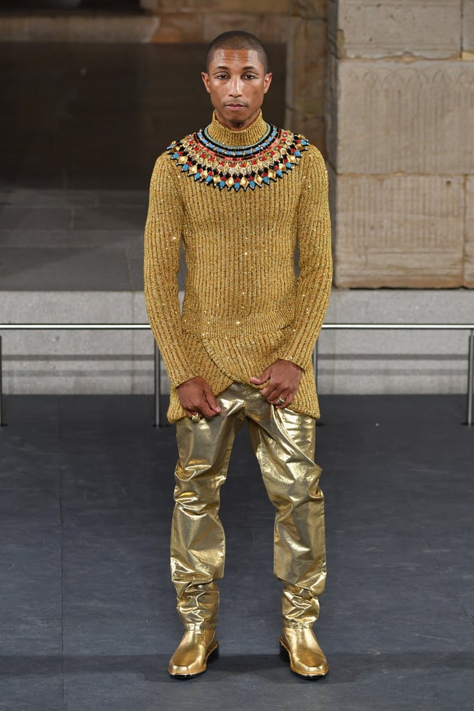 Pharrell William Also Modelled For the Brand, and Wore Gold Pants