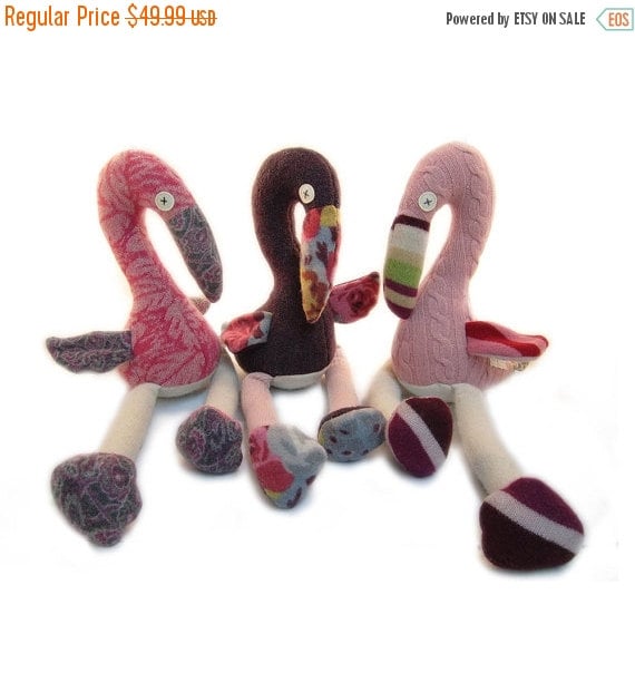 Wool Flamingos