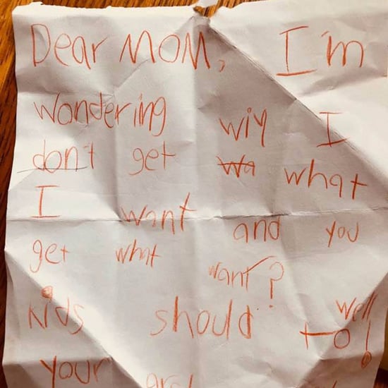 Kid Catches Mom Eating Ice Cream and Writes Angry Note