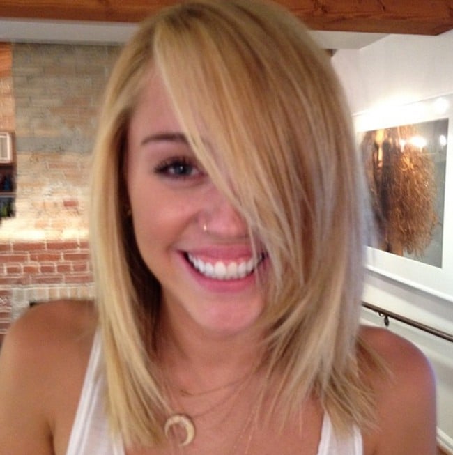 Miley Cyrus Goes Blonder Popsugar Beauty Australia