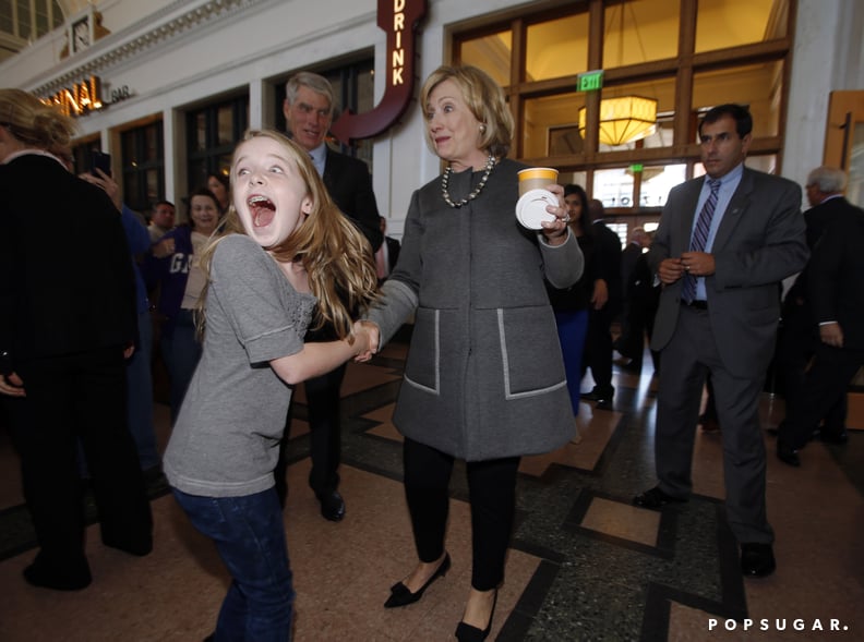 When This Girl Met Hillary Clinton and Made This Face