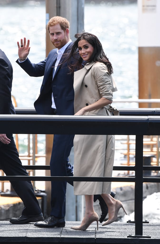 Meghan Markle Getting Bouquet of Flowers in Australia 2018