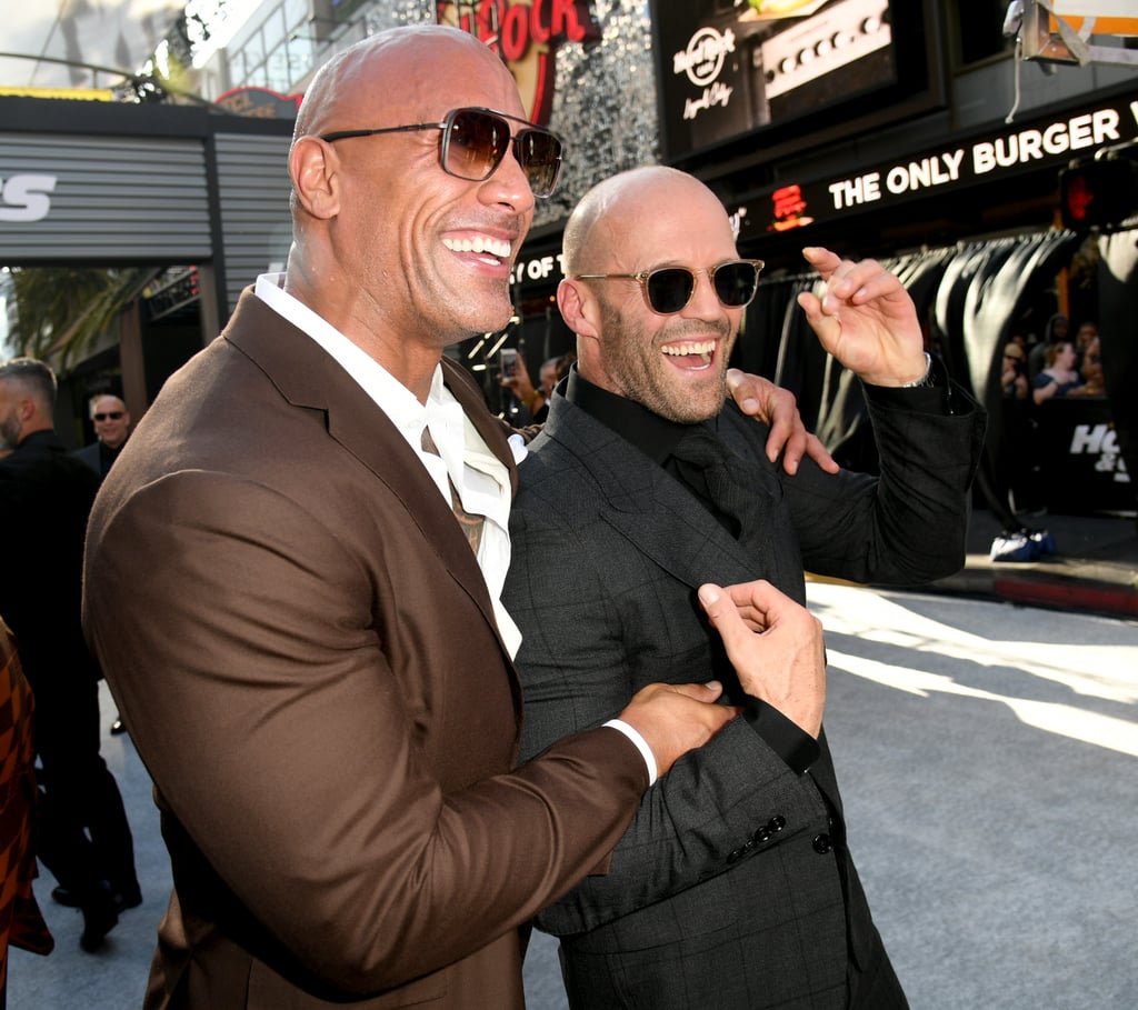 Dwayne Johnson and His Mom at Hobbs and Shaw LA Premiere