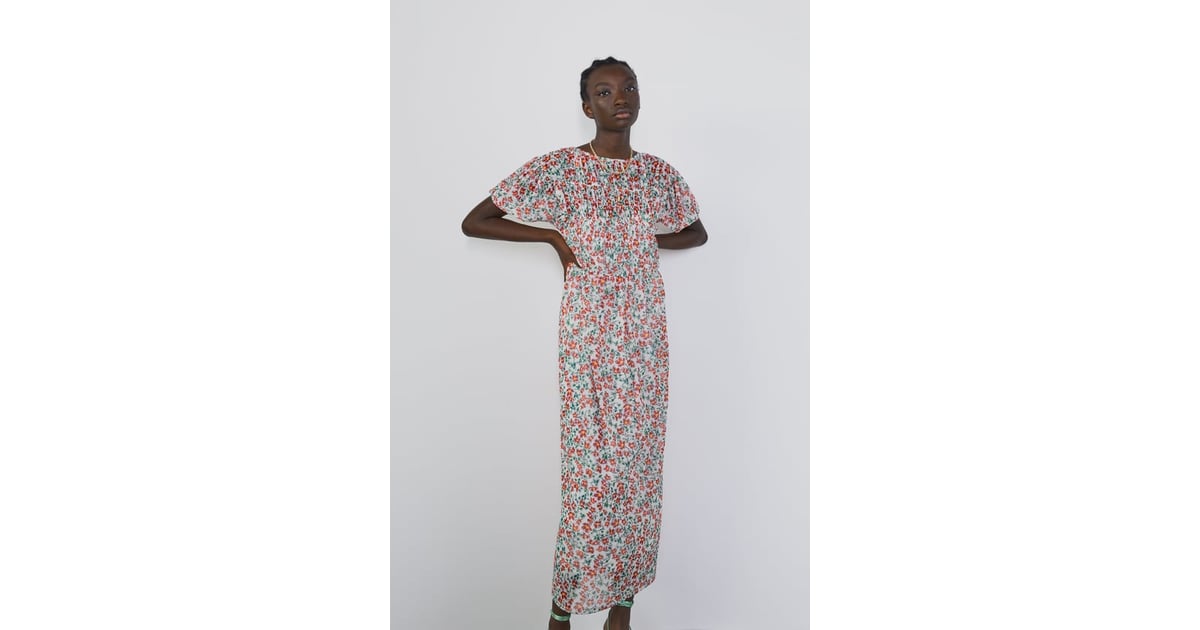 Zara Floral Print Tulle Dress ($49.95) | Best Spring Dresses | POPSUGAR