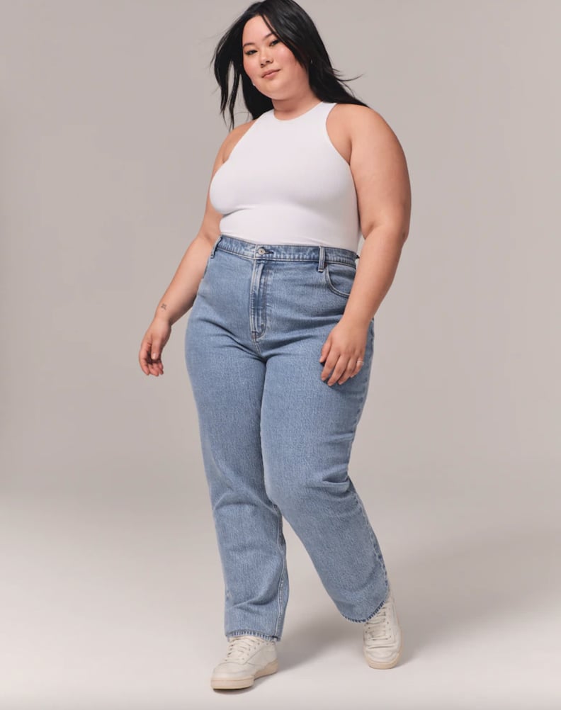 E-Girl Outfit Ideas: Abercrombie Curve Love 90s Ultra High Rise Straight Jeans