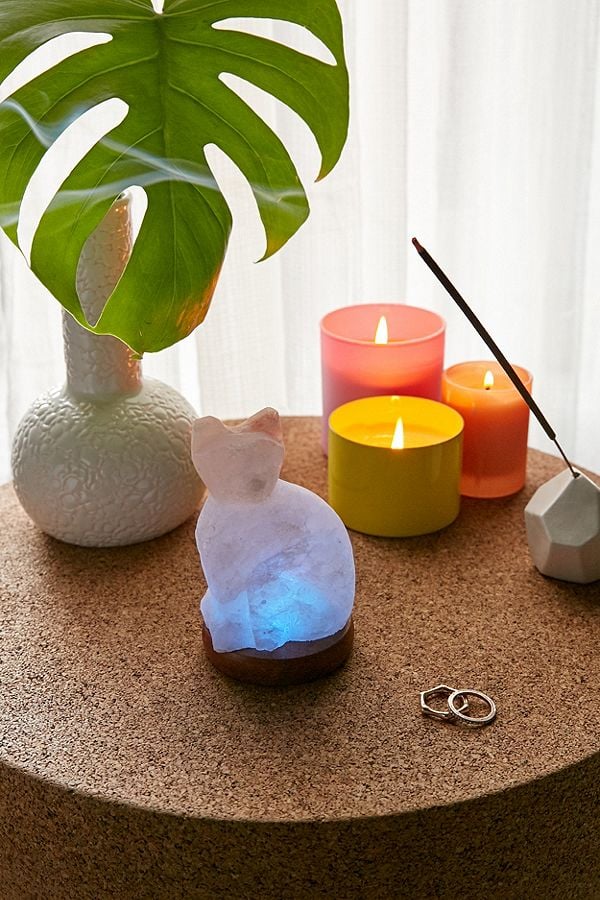 Mini Color-Changing USB Cat Himalayan Salt Lamp