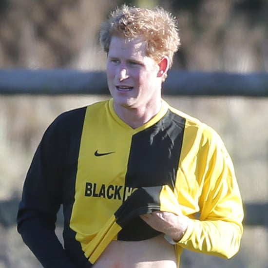 Prince Harry Playing Soccer on Christmas Eve 2014