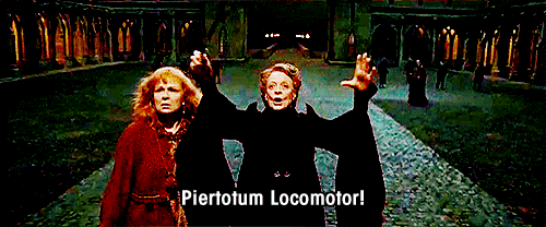 When she called Hogwarts Castle to action and basically saved them all.