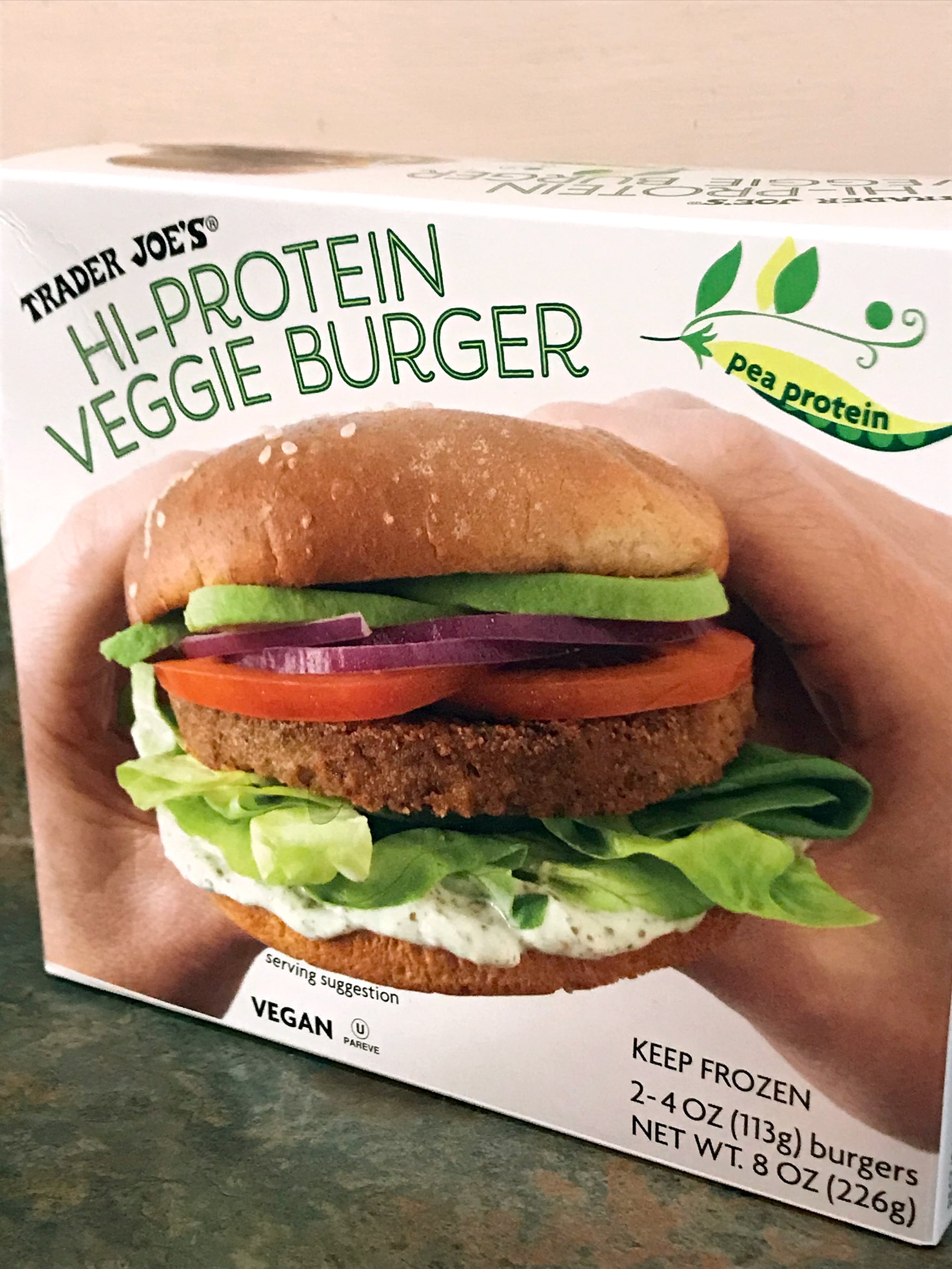 Trader Joe s Hi Protein Veggie Burger Review POPSUGAR Fitness trader-joe-s-hi-protein-veggie-burger-review-popsugar-fitness