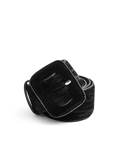 Topshop Velvet Wide Belt