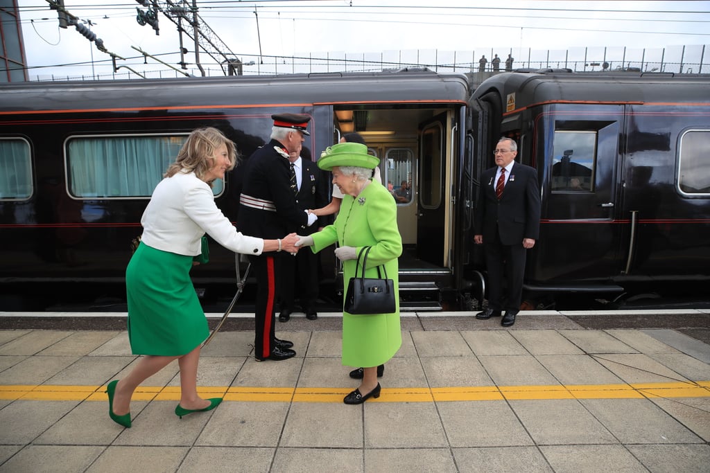 Queen Elizabeth II and Meghan Markle Cheshire Visit Pictures