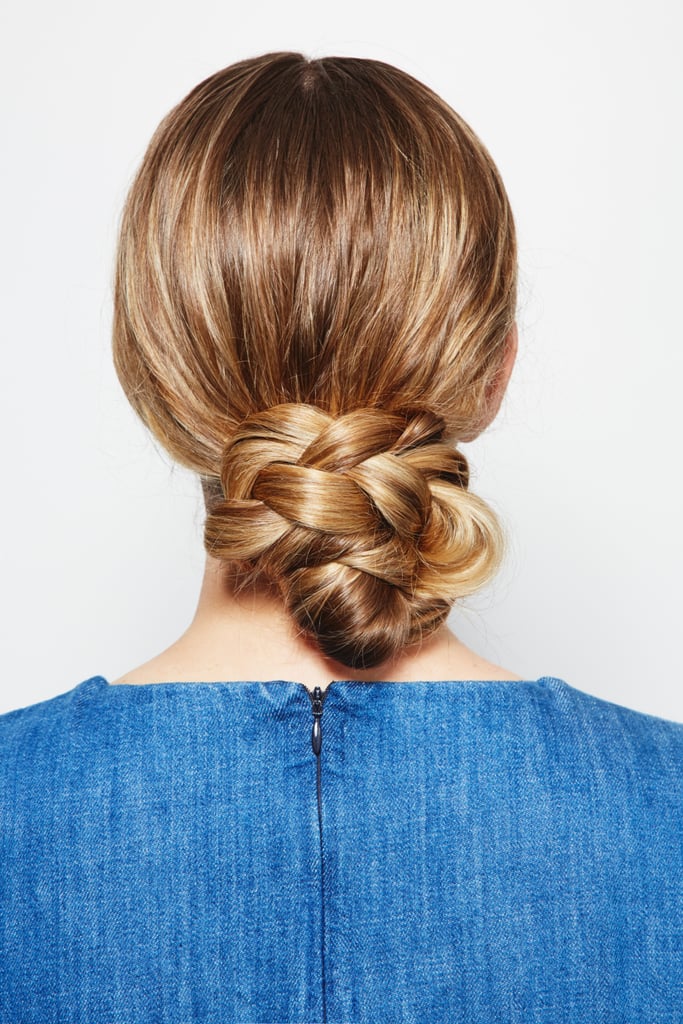 Not Your Prom Braided Chignon Easy Throwback Hair Hacks Fall