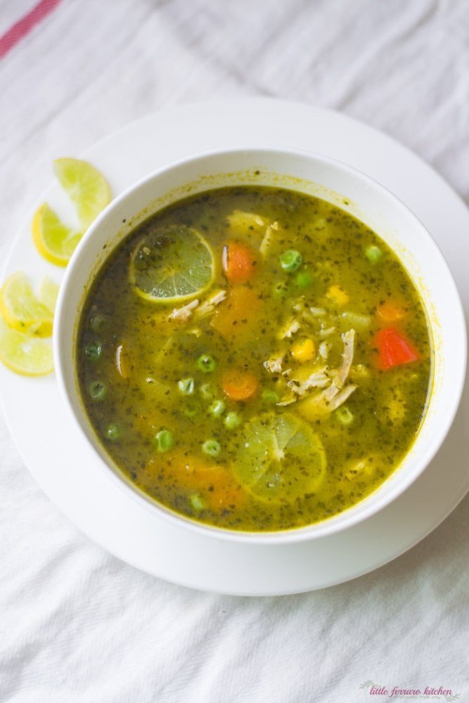 Peruvian Cilantro Turkey Soup