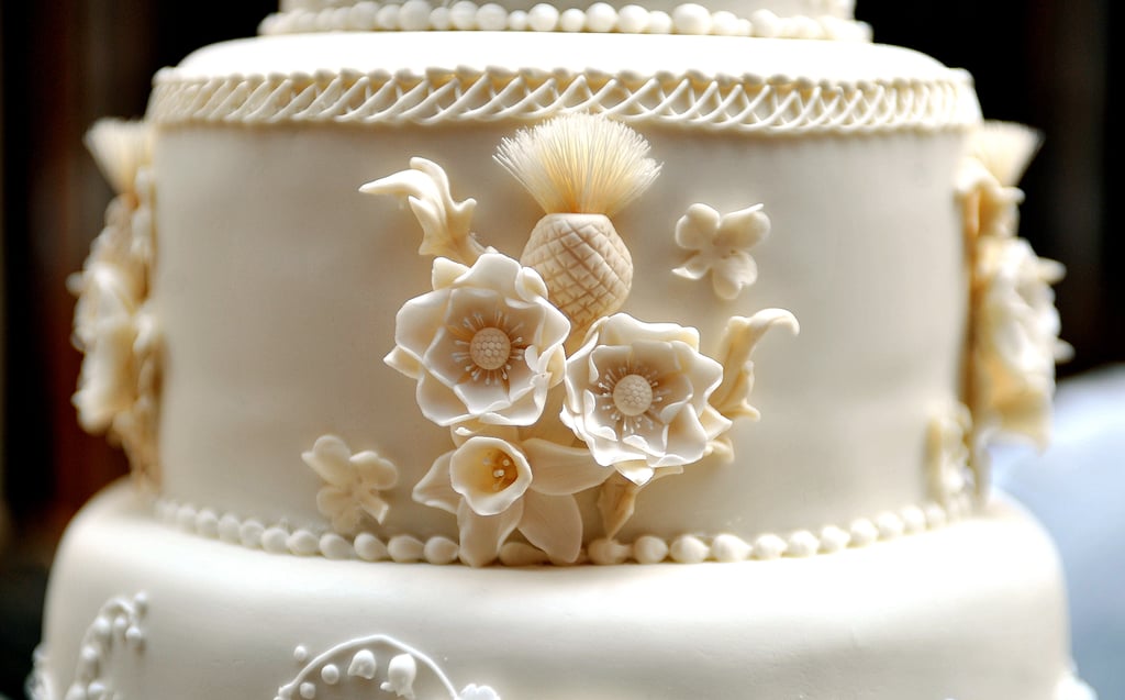 The theme of Kate's wedding vision board was 'The Language of Flowers'. From the beginning of the planning process, the duchess-to-be chose the Victorian practice of imbuing meaning to every single bloom, and so the embroidery on her dress, floral frosting on the cake and fresh flowers were all chosen accordingly.