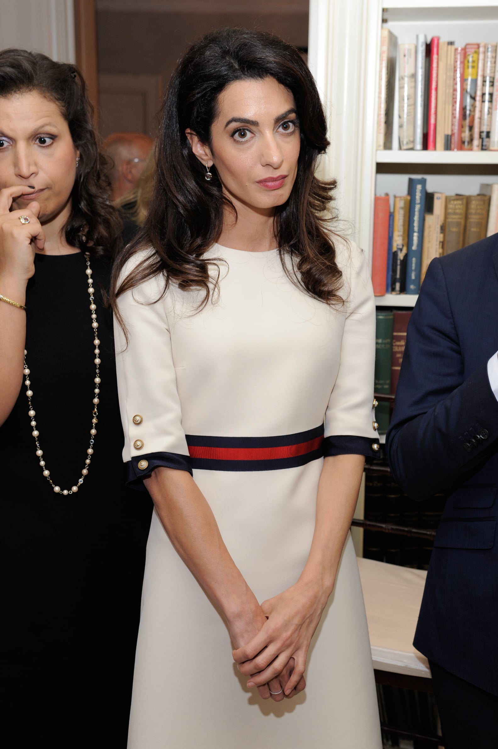 Amal Clooney Gucci Dress at Women in the World Event 2016 | PS Fashion