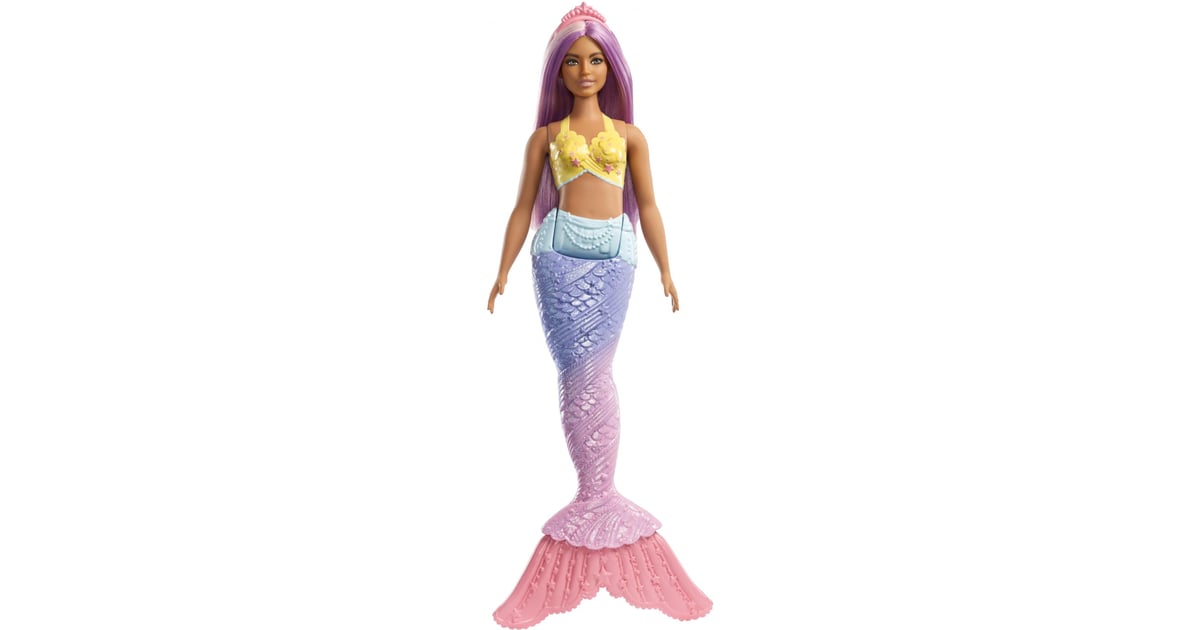 Barbie Dreamtopia Mermaid Doll with Blue Hair and Rainbow Tail - wide 9