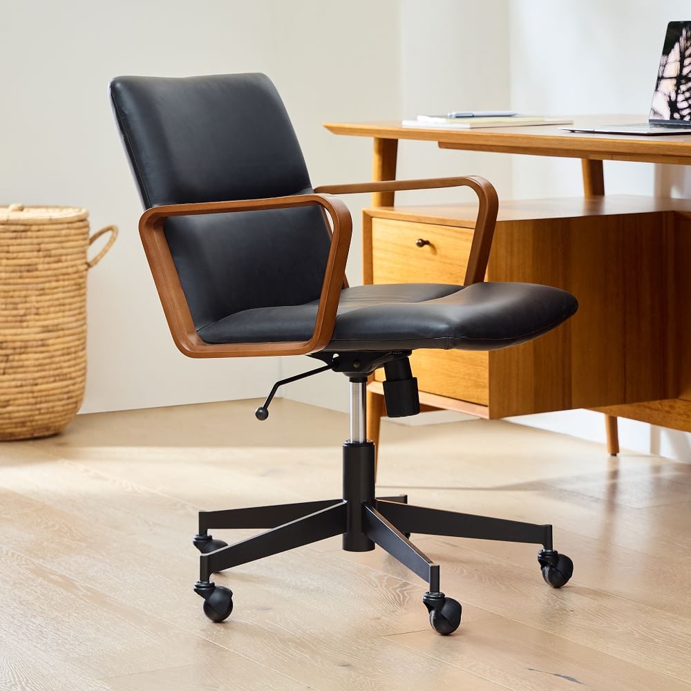 Best Leather Office Chair: Cooper Leather Swivel Office Chair