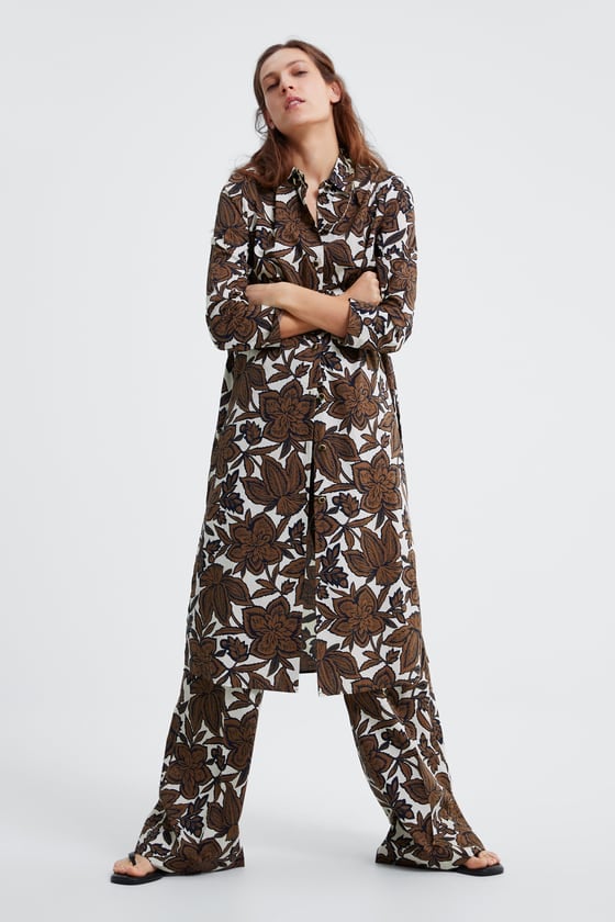 Zara Floral-Printed Pants