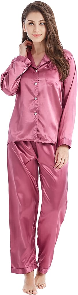 Classic Satin Pajama Set | Best Cheap Silky Pajama Set on Amazon ...