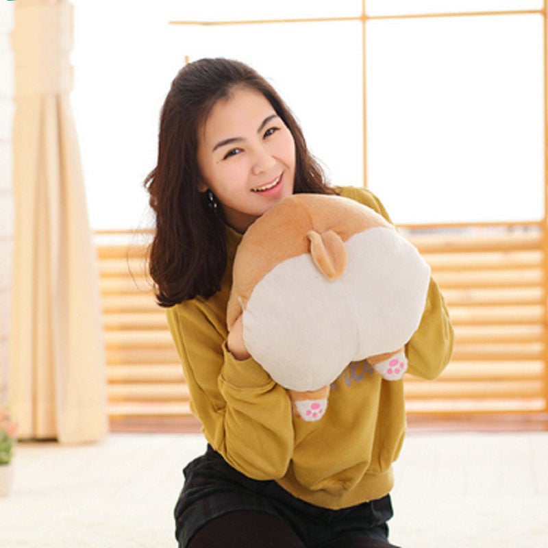 corgi butt throw pillow