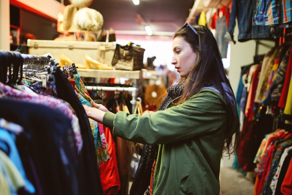 Find a vintage outfit at a thrift store.