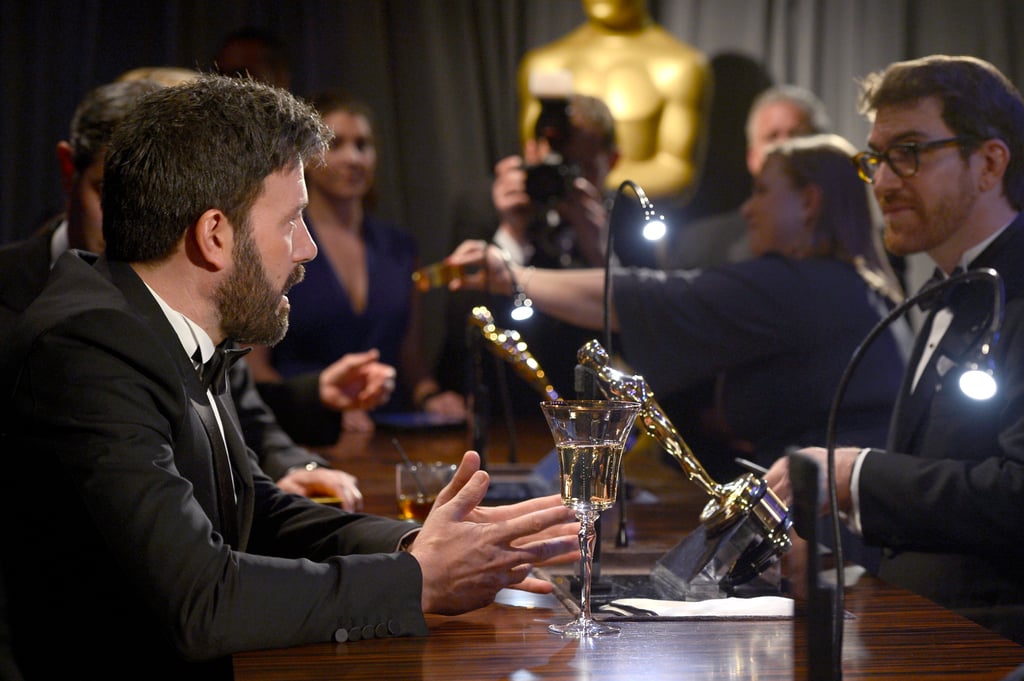 Ben Affleck brought his Oscar to the Governors Ball.
Ben Affleck brought his Oscar to the Governors Ball.