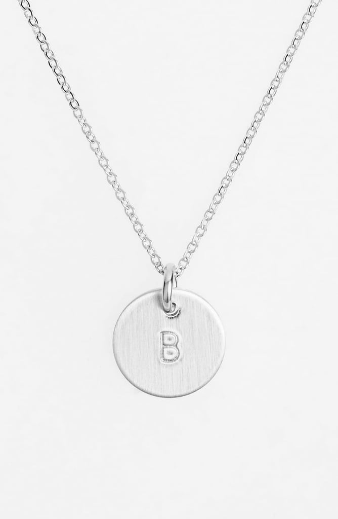 For the Jewelry Fan: Nashelle Sterling Silver Initial Mini Disc Necklace