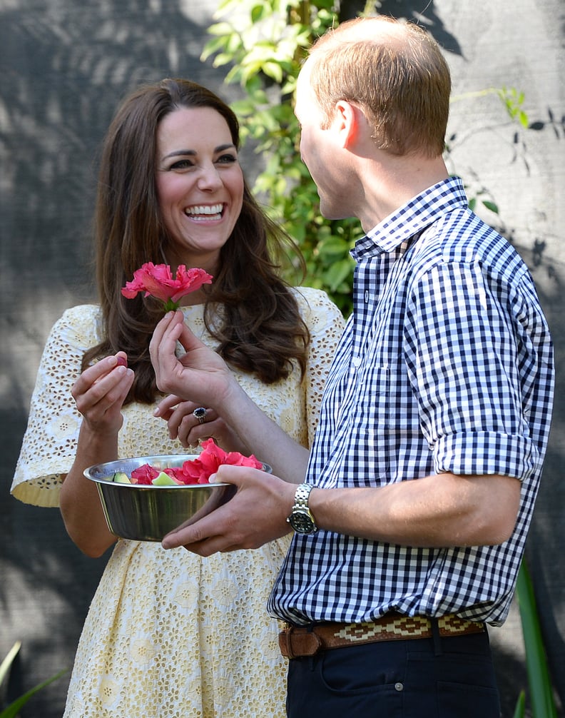 And when Prince William presented Kate with a flower.