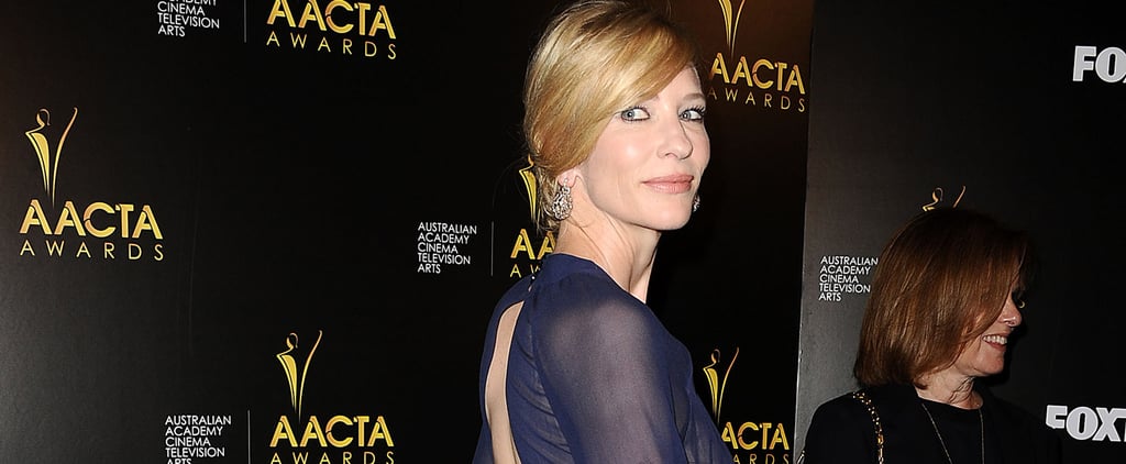 Cate Blanchett Navy Michael Kors Dress at AACTA Awards 2014