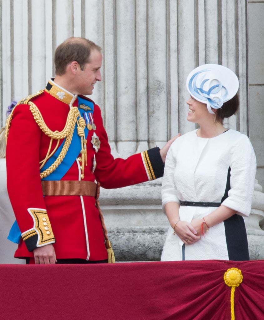 Pictured: Prince William, Princess Eugenie.