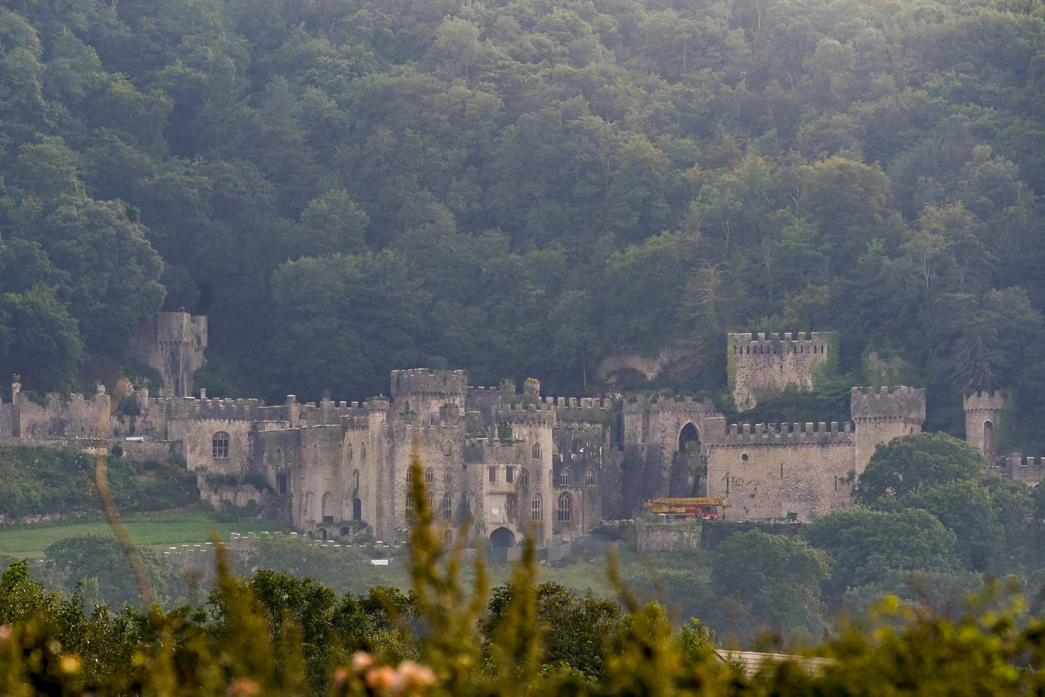 ABERGELE, WALES - AUGUST 14:  A general view of Castell Gwyrch on August 14, 2020 in Abergele, Wales. Gwyrch Castle rumoured to be the set of this year's ITV reality TV show 