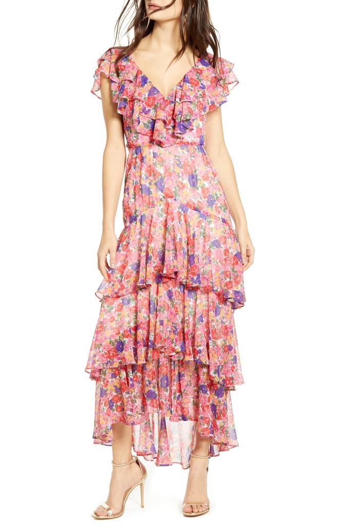 WAYF Chelsea Tiered Ruffle Maxi Dress