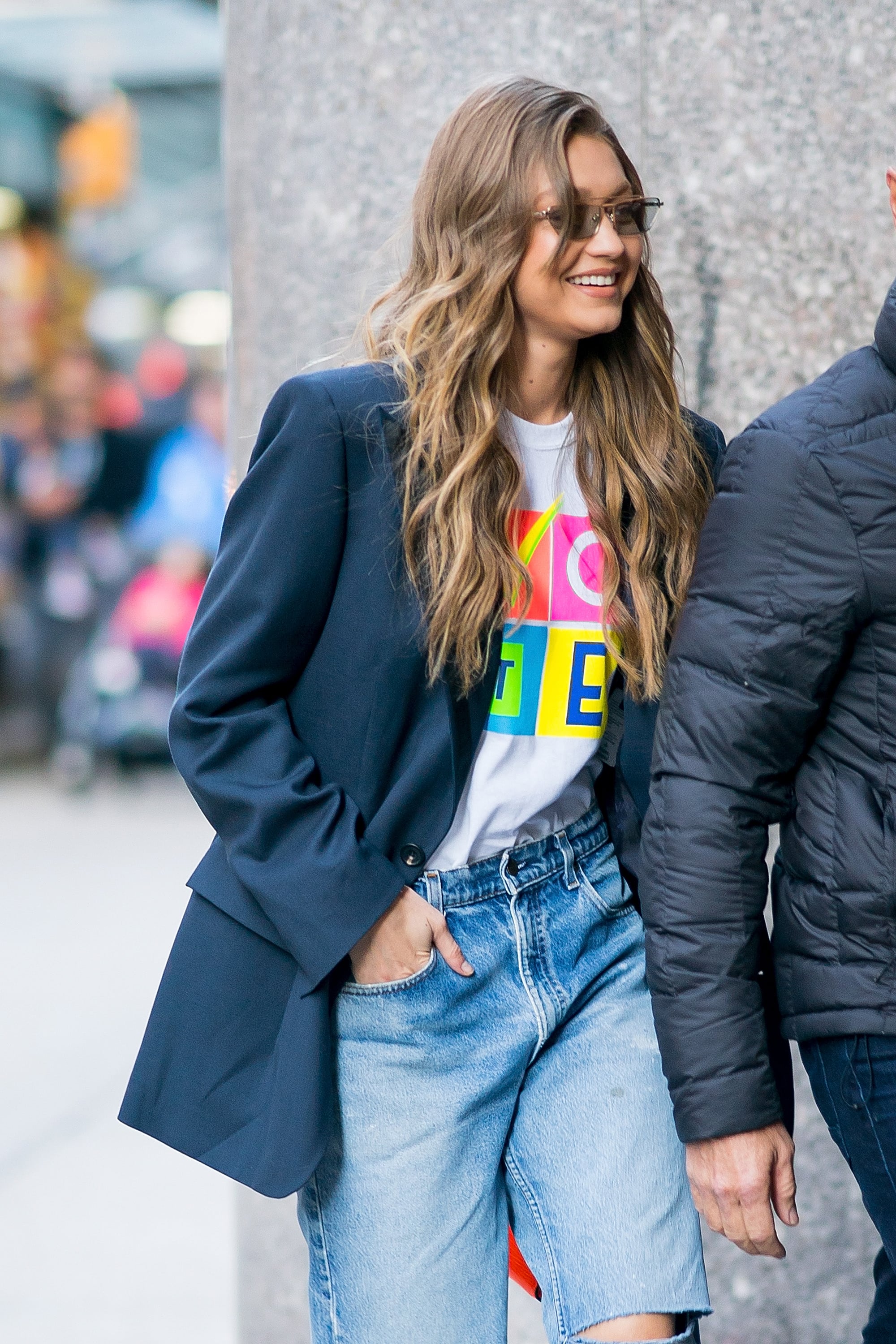 Gigi Hadid Vote T Shirt POPSUGAR Fashion UK