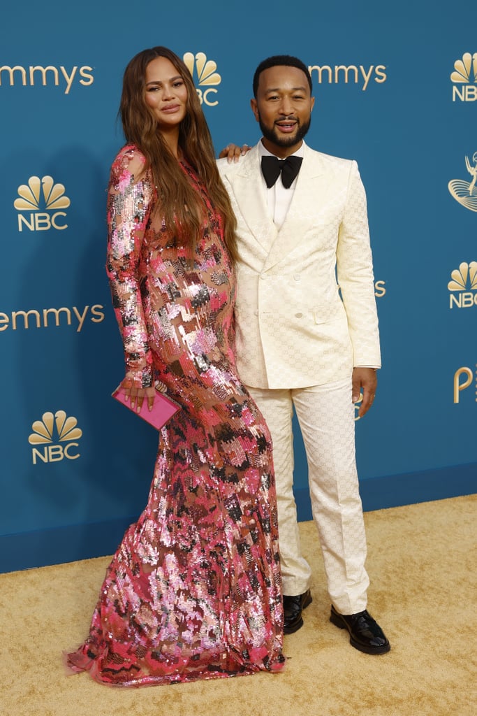 Chrissy Teigen and John Legend at the 2022 Emmys