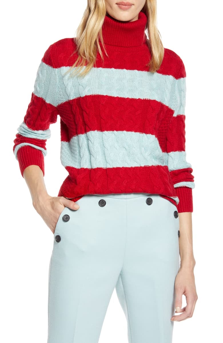 Halogen® x Atlantic-Pacific Cable Knit 