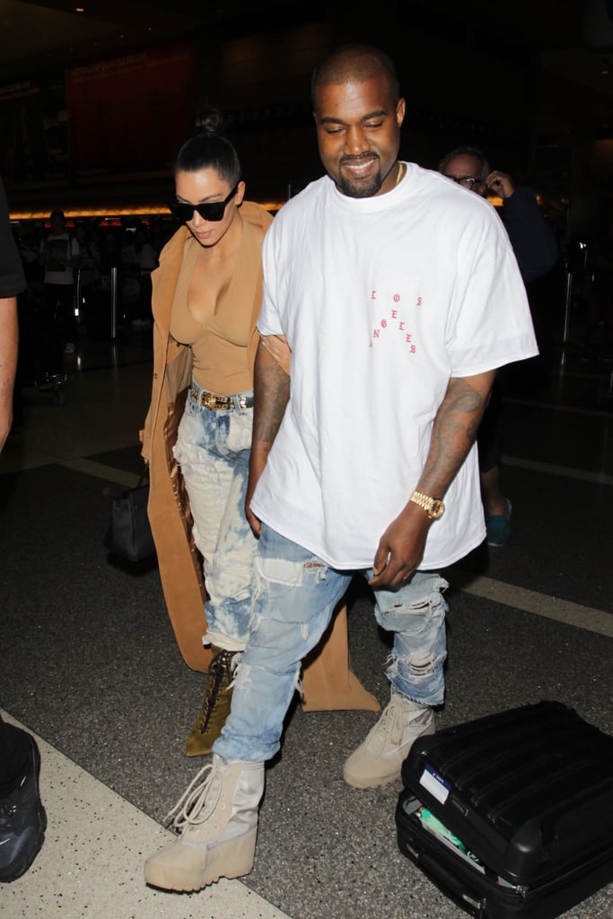Kim Kardashian and Kanye West Out in LA May 2016