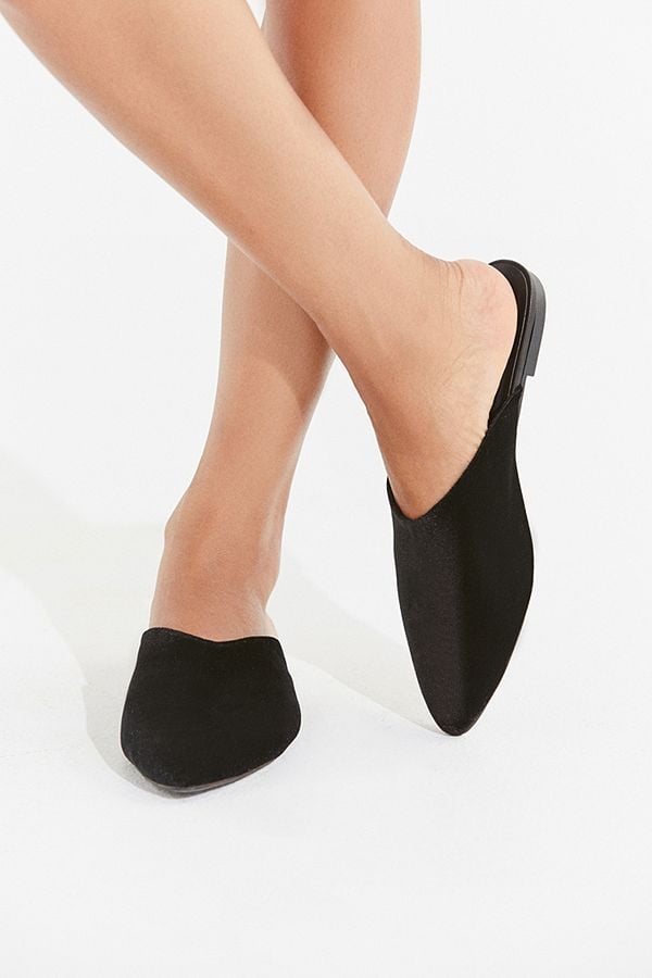 UO Pointed Velvet Mule