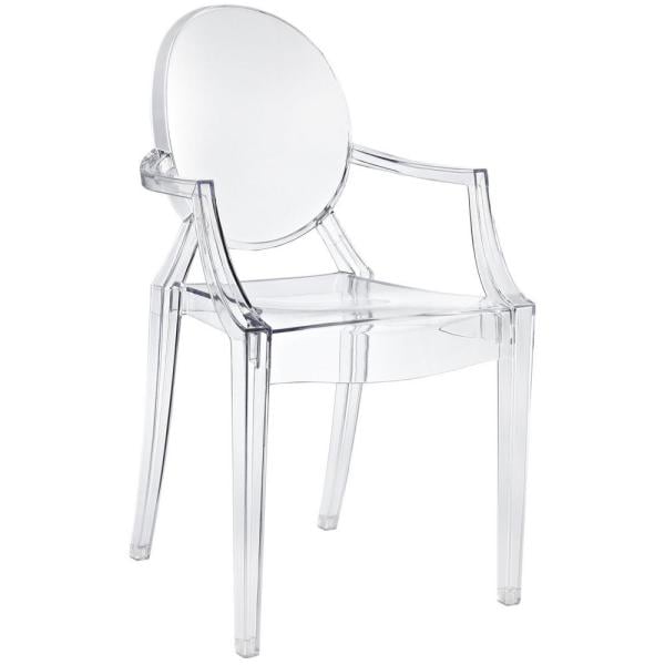 Modway Casper Clear Dining Arm Chair